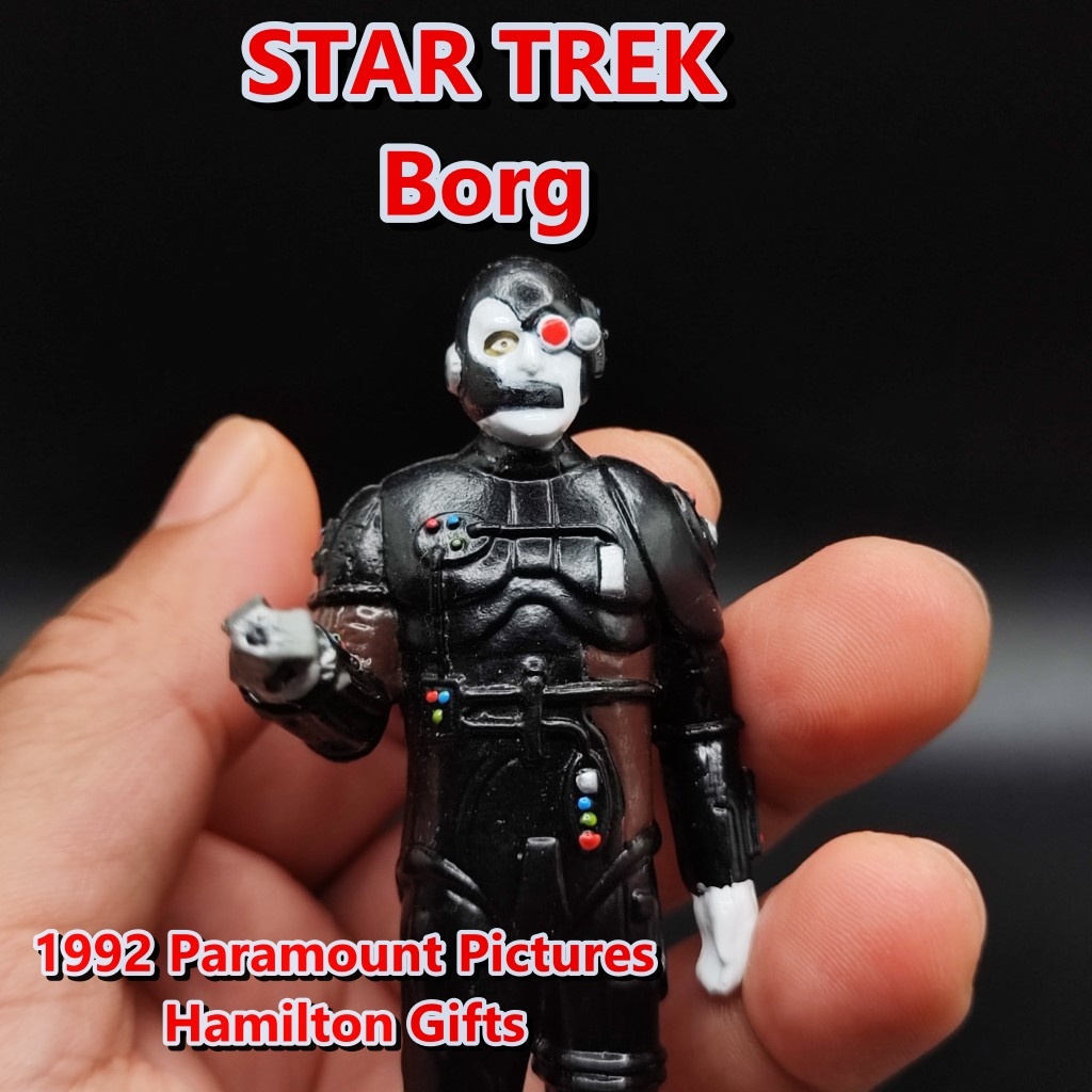 Vintage 1992 STAR TREK The Next Generation Borg Action Figure 4" Hamilton Gifts Toy