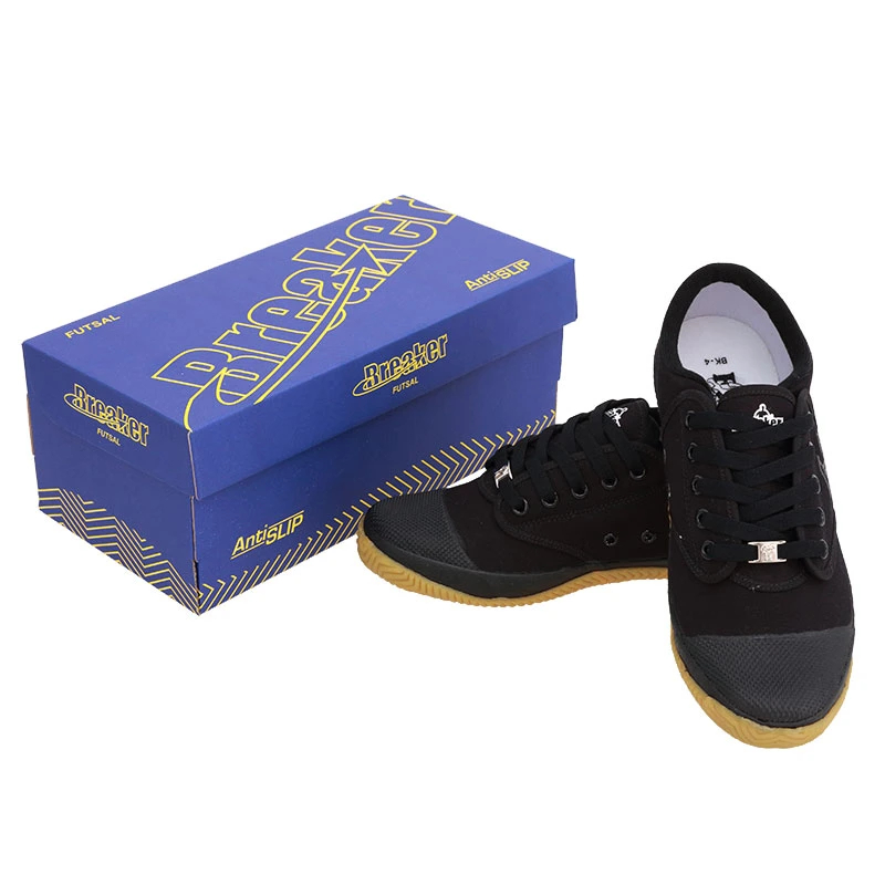 รองเท้าผ้าใบเบรกเกอร์ Breaker BK4P สีดำ , รองเท้านักเรียน , รองเท้าผ้าใบสีดำ