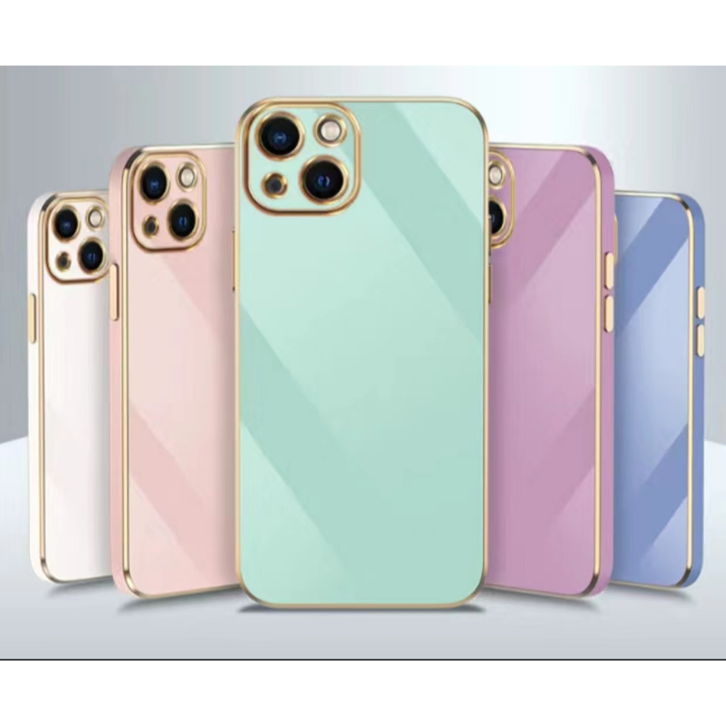 เคส tpu ขอบทอง ip i15 15pro 15promax i14 14pro 14promax
