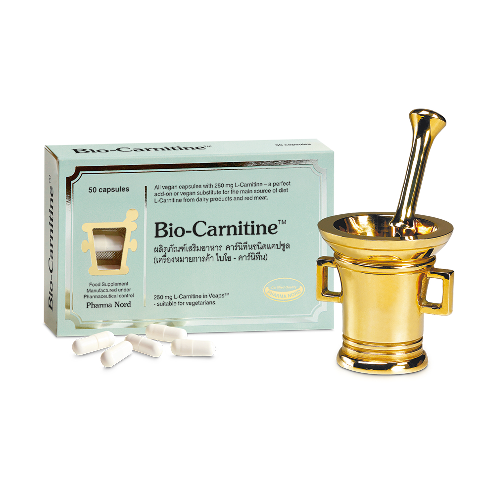 Pharma Nord Bio-Carnitine- ฟาร์มา นอร์ด ไบโอ-คาร์นิทีน 1 กล่อง บรรจุ 50 เม็ด