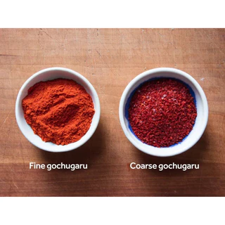 พริกป่นชนิดละเอียด / หยาบ สำหรับทำอาหารเกาหลี ตราบอร์นเทสท์ born taste brand red pepper powder for kimchi 500g