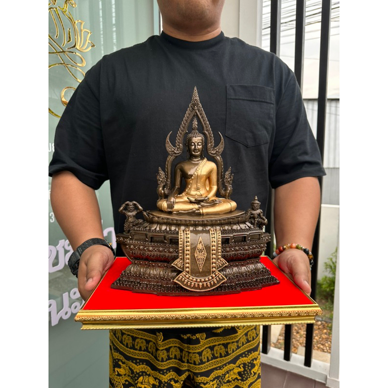 พระพุทธชินราช เหล็กน้ำพี้ ตัก5 ฐาน10 สูง12.5 ฟรีฐานรองพระ ขึ้นบ้านใหม่ ของขวัญมงคล สิริมงคล