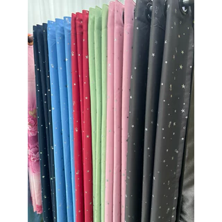 ผ้าม่านลายดาว มีให้เลือก 7 สี สำหรับหน้าต่าง และประตู