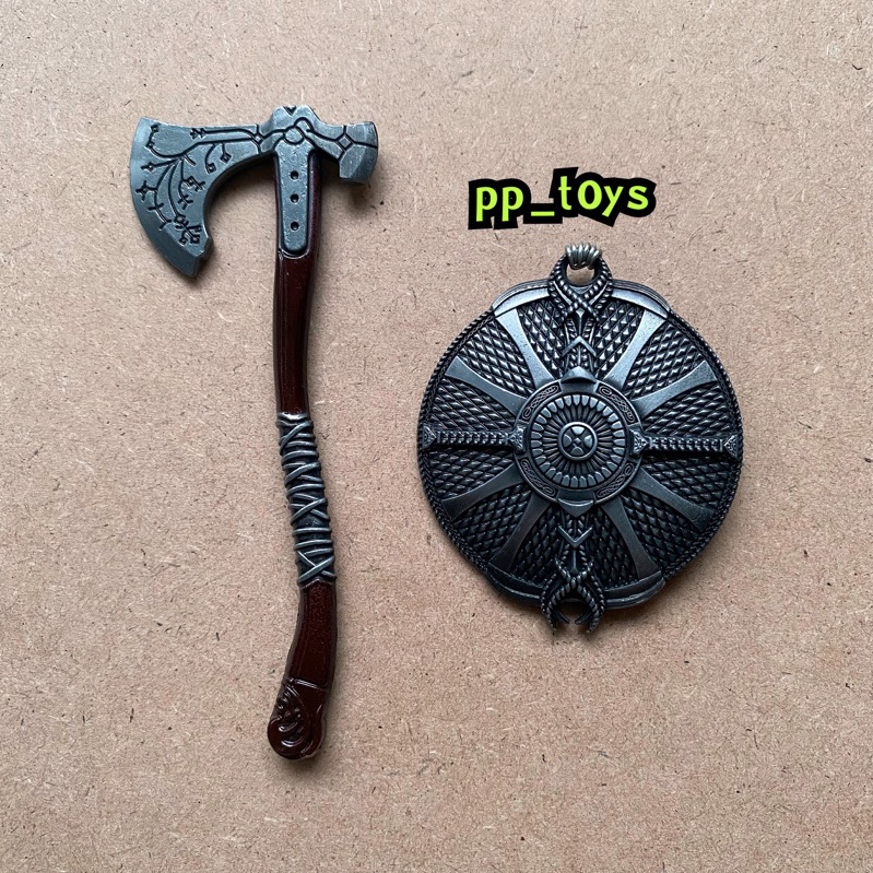 โมเดลขวาน Kratos God of War 1:10 Leviathan Axe & Guardian Shield (metal)