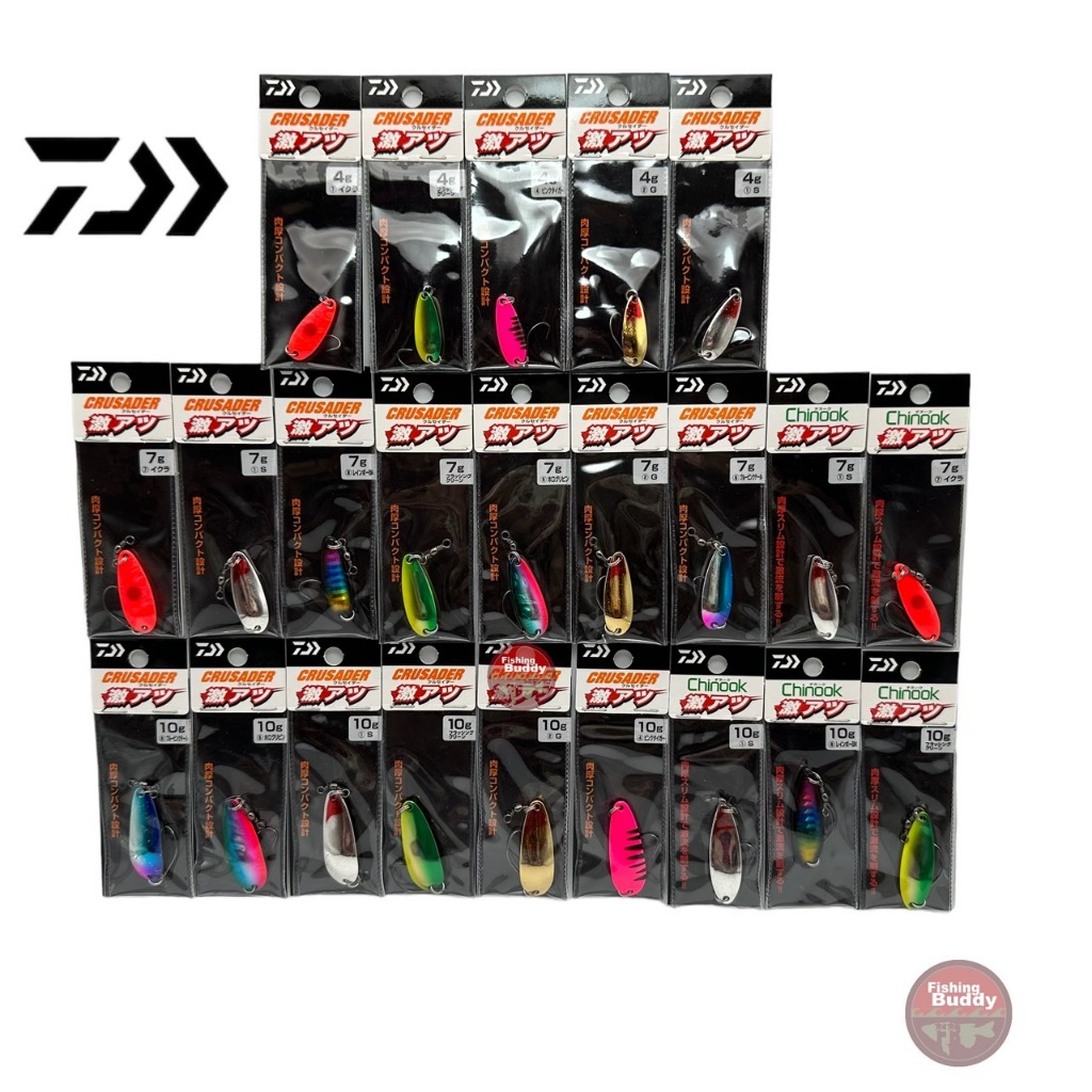 รวมเหยื่อปลอมสปูล DAIWA SPOOL น้ำหนัก 4g , 7g , 10g สายกระสูบ สายช่อน ไม่ควรพลาด