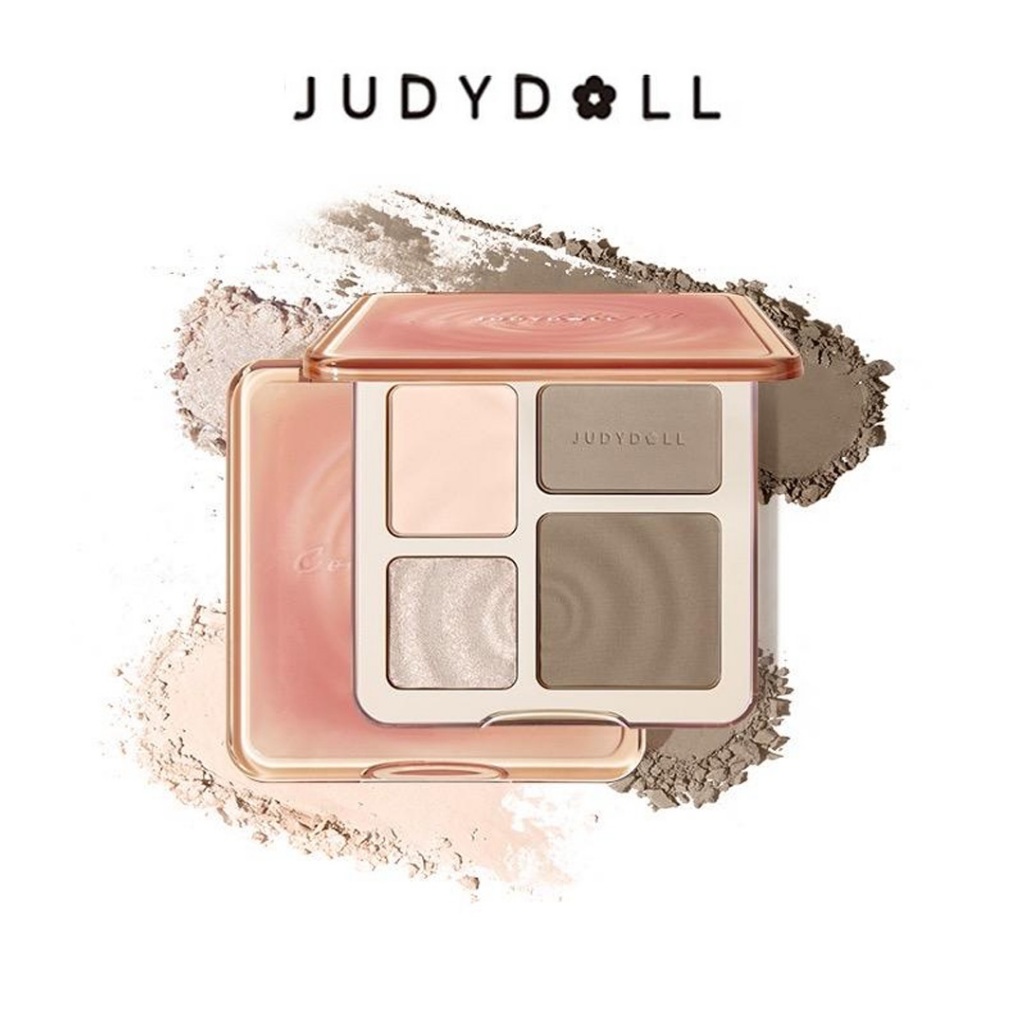 JUDYDOLL Highlight&Contour [พร้อมส่งจากไทย] ไฮไลท์และคอนทัวร์พาเลท สีสวย ฉ่ำวาว ติดทน กันน้ำ 9g แก้ม Matte