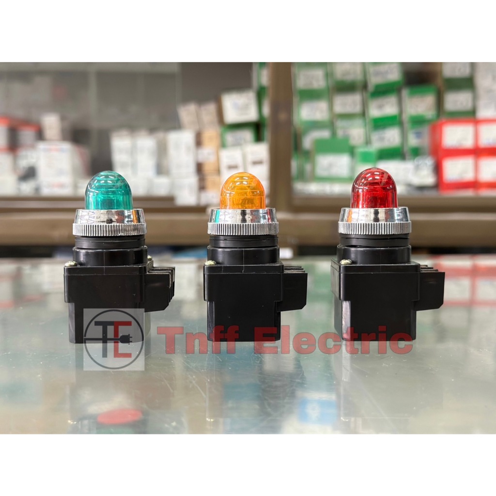 ไพลอตแลมป์ (Pilot Lamp) หรือ ไพลอตไลท์ (Pilot Light) 220V/6.3V (เขียว, แดง, เหลือง) 25 มิลลิเมตร