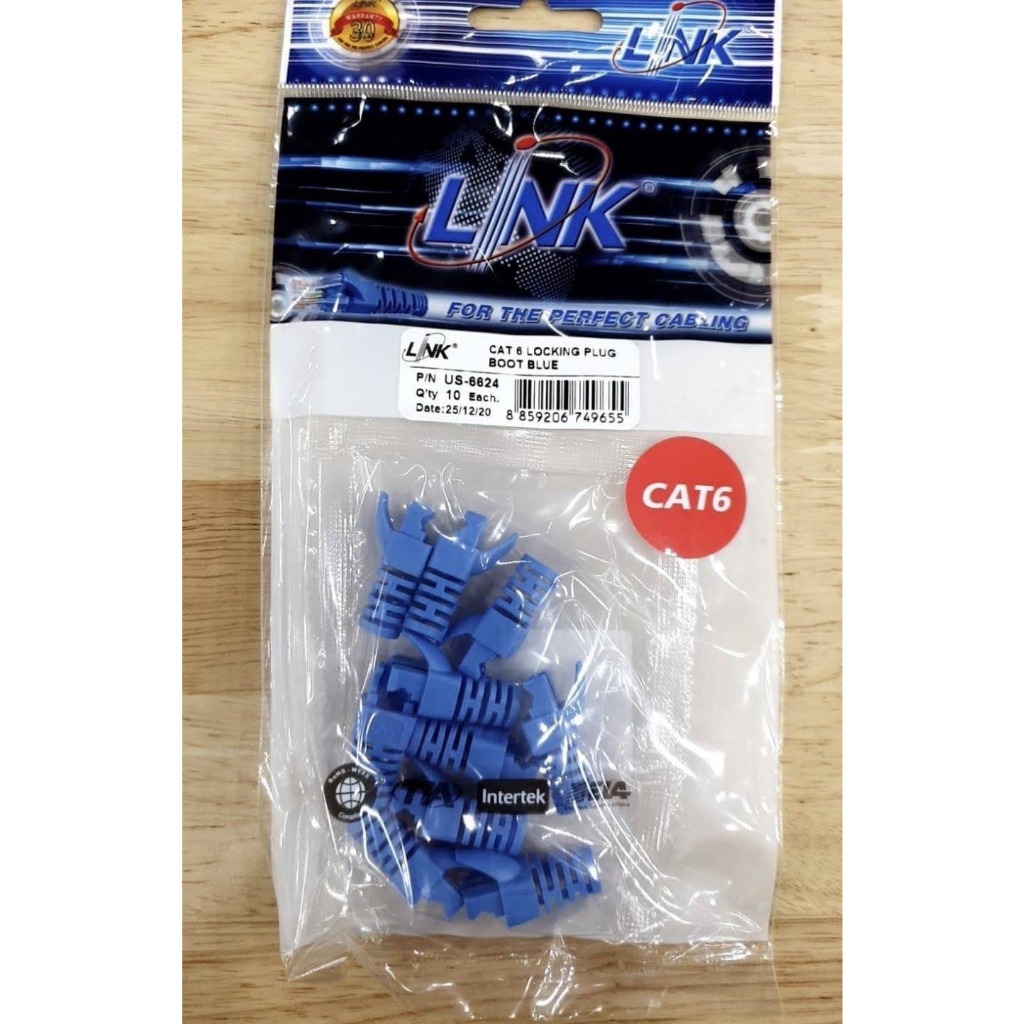 ส่งจากไทย LINK CAT 6 LOCKING PLUG US-6624 US6624 10ชิ้น CAT6