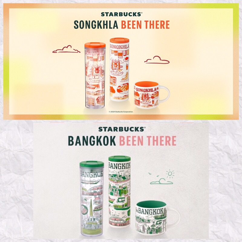 ⭐️Starbucks BangkokSongkhla Been There⭐️Bangkok Been There Collection⭐️Bangkok Songkhla Mugs Tumblers