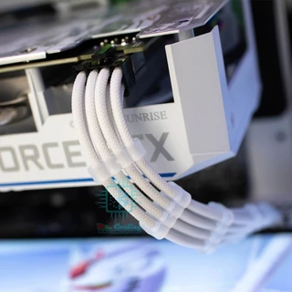 ENGITEX ชุดสายถัก PC 4เส้น PSU Sleeved Cable Set 24Pin 6+2Pin 4+4Pin ยาว 30cm