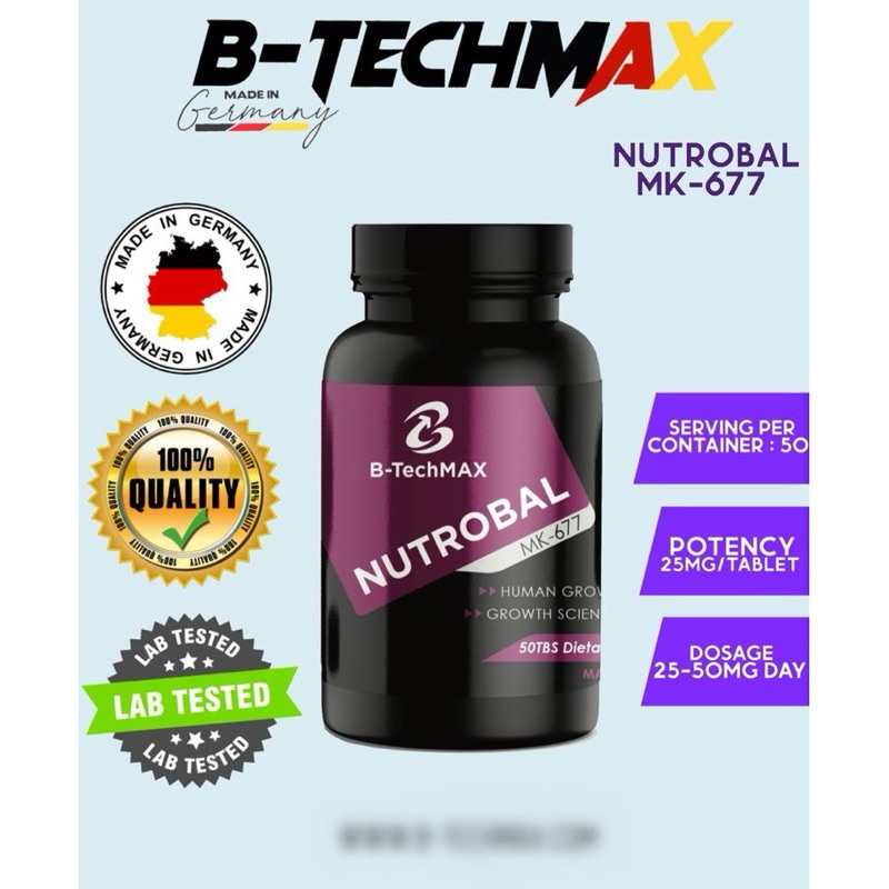 B-TechMax Ibutamoren MK-677 25mg 50 tabs