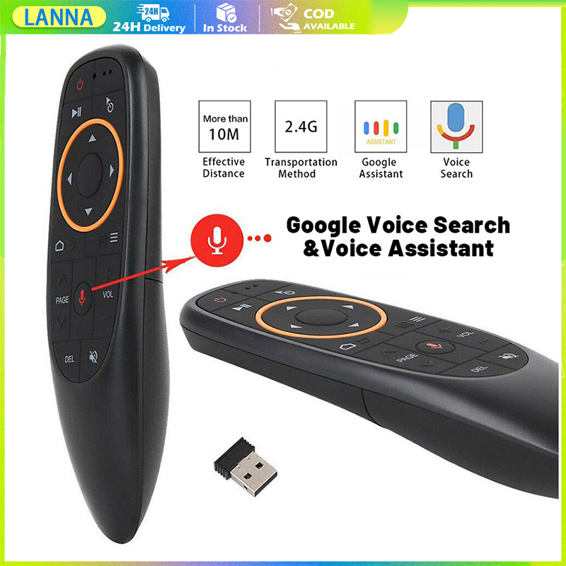 จัดส่งภัยใน24ชั่วโมง G10 G10S G10S RPO แอร์เมาส์ไร้สาย 17 คีย์ คอนโทรล ด้วยเสียง Voice Air Mouse Rem