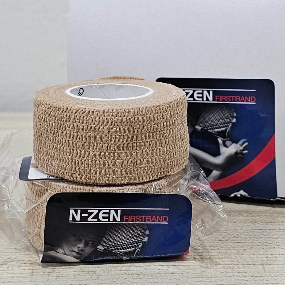 N-Zen Firstband 2นิ้วx5หลา เทปผ้าพันเคล็ด สีเบจ ข่วยพยุงกล้ามเนื้อ