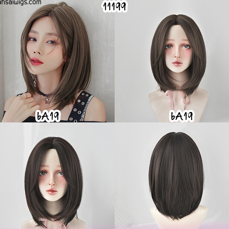 วิกผมเเสกกลาง ผมบ๊อบ ยี่ห้อcalawigs รหัส11199 สินค้าสวยตามภาพ100%