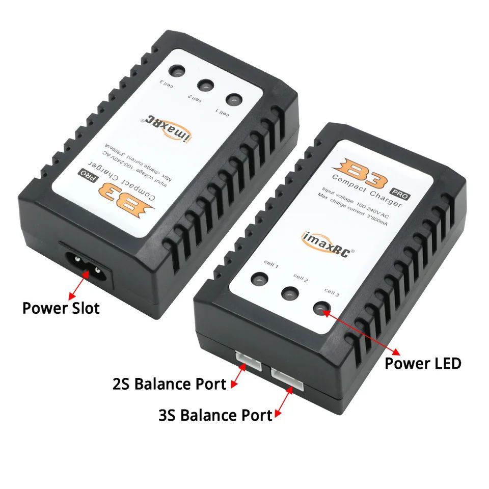 imax B3 PRO เครื่องชาร์จแบตเตอรี่ Lipo 2-3 เซลล์ 7.4-11.1 V Balanceชาร์จ สำหรับชาร์จแบตเตอรี่ลิโพ
