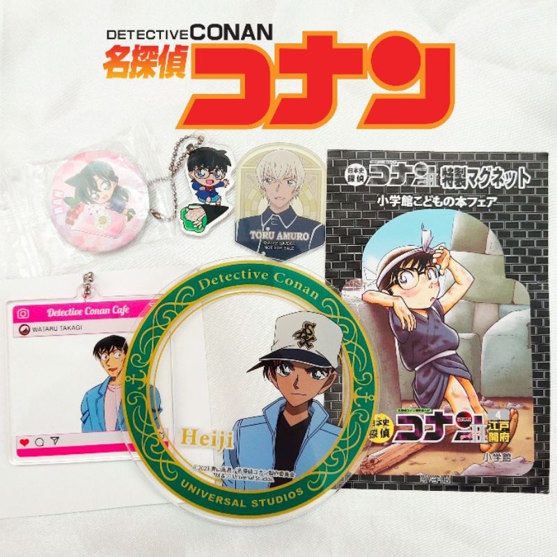 พวงกุญแจ แม่เหล็ก อะคริลิครองแก้ว Toru Amuro Heiji Hattori Wataru Takagi Detective Conan ยอดนักสืบจิ๋วโคนัน ญี่ปุ่น
