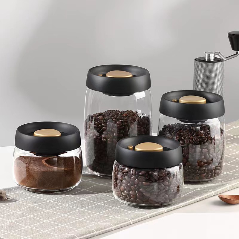 MAYA Coffee โหลแก้วสูญญากาศ แท้จากญี่ปุ่น สำหรับใส่ชา ผงชา และกาแฟ ป้องกันอากาศเข้า Glass Coffee Canister