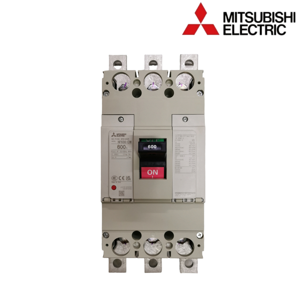 Mitsubishi NF630-CW 3P 500A , 600A เบรกเกอร์ มิตซูบิชิ NF630 CW