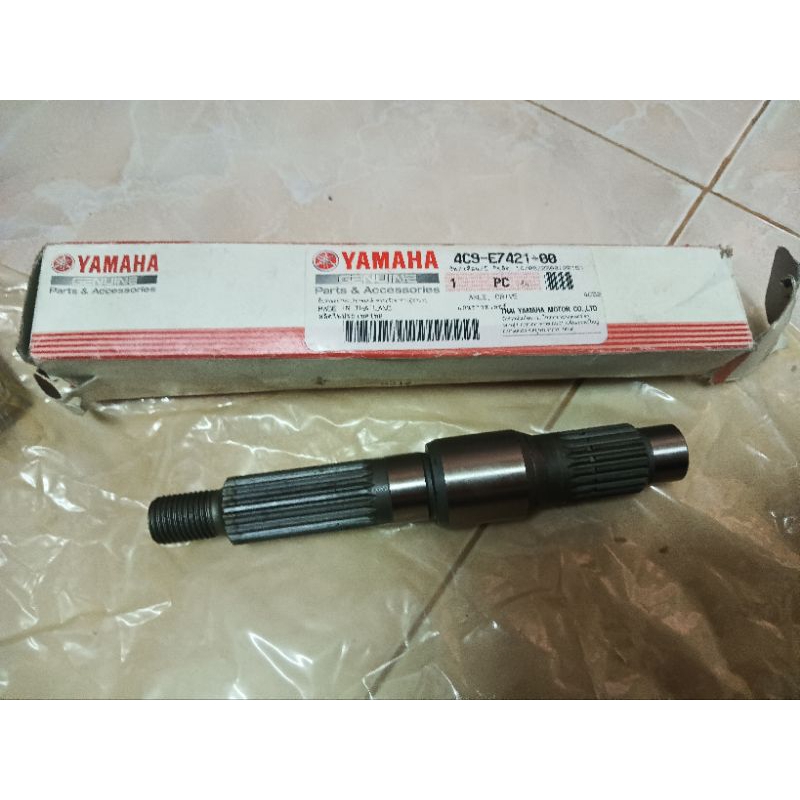 4C9-E7421-00 แกนราวเสตอร์,แกนเพลาล้อหลัง Yamaha Mio, Fino,มีโอ,ฟีโน่