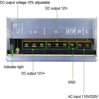 สวิทชิ่ง(กันฝน) 12V 33A 400W AC-DC 190V-240V เวอร์ซัพพลาย สวิตชิ่งเพาเวอร์ ซัพพลาย สวิทชิ่ง Switching Power Supply