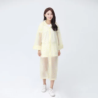 เสื้อกันฝนลายจุด EVA ผ้าไวนิล Free Sizeผู้ใหญ่ ราคาถูก น้ำหนักเบา พกพาสะดวก ทนทาน ไม่ขาดง่าย