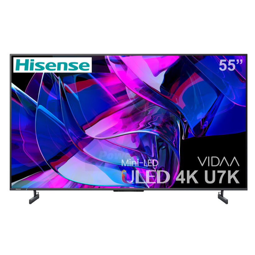 TV Hisene รุ่น U7K ระบบVIDAA ( cannada ) ULED Mini LED  144 Hz (55", 4K, Smart TV, ปี 2023) รุ่น 55U7K มือสอง 1 เดือน