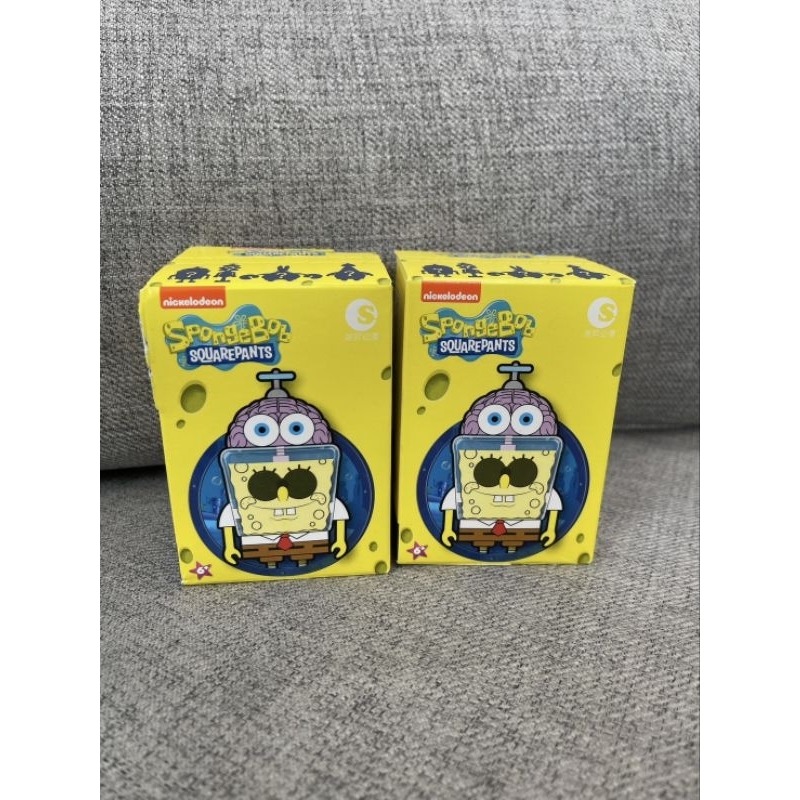 (video ลด 40%) พร้อมส่ง ของใหม่ กล่องสุ่ม SpongeBob SquarePants จาก Miniso