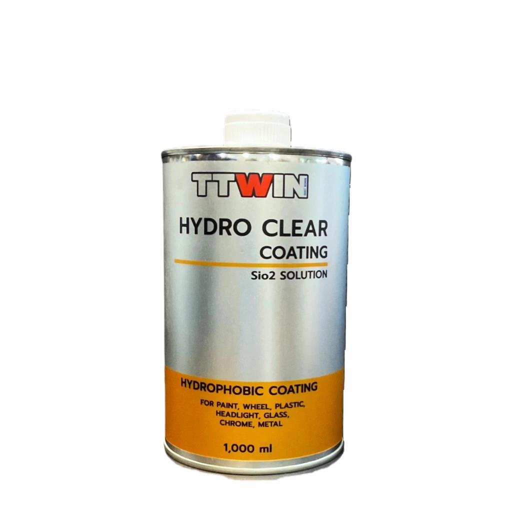 TTWIN  HYDRO CLEAR COATING Sio2 น้ำยาเคลือบสีรถ เพิ่มชั้นฟิล์มเคลือบแก้ว ให้ความเงางาม (Sio2) 1000 ml. thumbnail 3