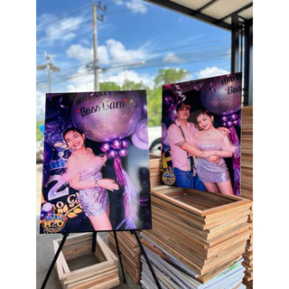 กรอบลอยบอร์ดไดคัทโฟโต้ เคลือบเงา 1 แถม 1 ขนาด 80x60 ส่งเร็วภายใน 1 วัน