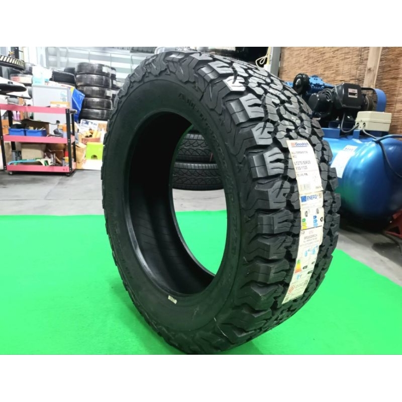 ยางใหม่ค้างปี 275/55R20 BF Goodrich All-Terrain Ko2 แก้มดำ(Made in U.S.A.) ผลิตปลายปี 2022  ประกันบวม 2 ปี จัดส่งฟรี