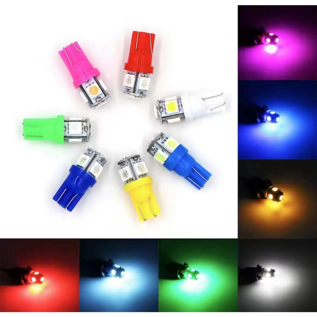 T10หลอดไฟ LED 5050 5 SMD 12V ภายในรถโดมไฟ LED หลอดไฟที่จอดรถ Marker ไฟสำรอง Super Bright โคมไฟอัตโนมัติ