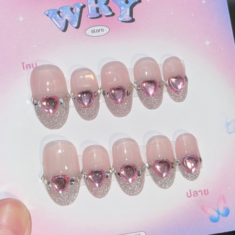 เล็บปลอม pvc nails 77 ( ถ่ายรูปจากงานจริงทุกชิ้น )