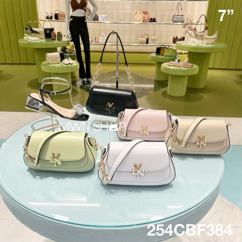 Lyn มีโค้ดลด30% alena shoulder s กระเป๋าสะพายข้าง สะพายไหล่ ของแท้จากชอป