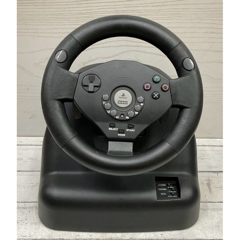 จอยพวงมาลัย Steering Controller Zero Force งาน Hori สำหรับ PS1,PS2 Play Station จอยขับรถ มือสอง จากประเทศญี่ปุ่น