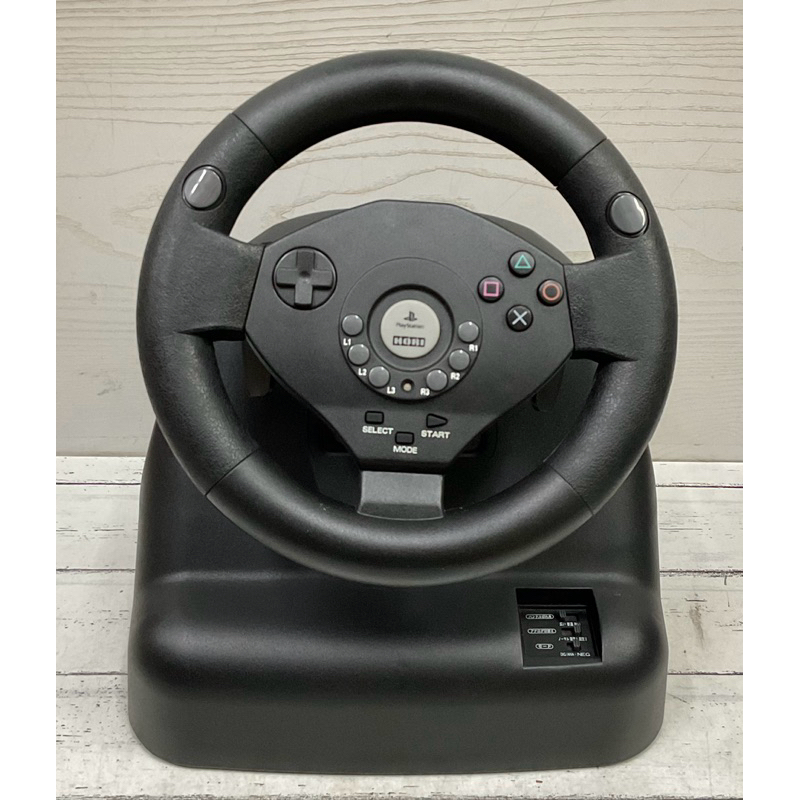 จอยพวงมาลัย Steering Controller Zero Force งาน Hori สำหรับ PS1,PS2 Play Station จอยขับรถ มือสอง จากป