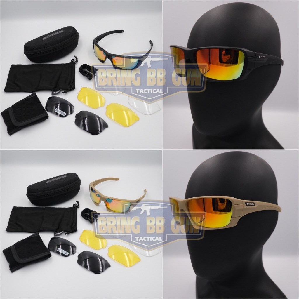 BR4 แว่นตากันแดด ESS Rollbar มีกรอบ2สีให้เลือก สีดำ สีทราย BR4