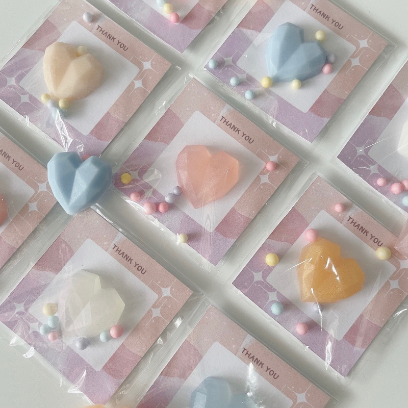 •𝒟𝒶𝓃𝑔𝑜• สบู่ของชำร่วย การ์ดขอบคุณ ของขวัญปัจฉิม งานแต่ง วาเลนไทน์ ของแถม ที่ระลึก