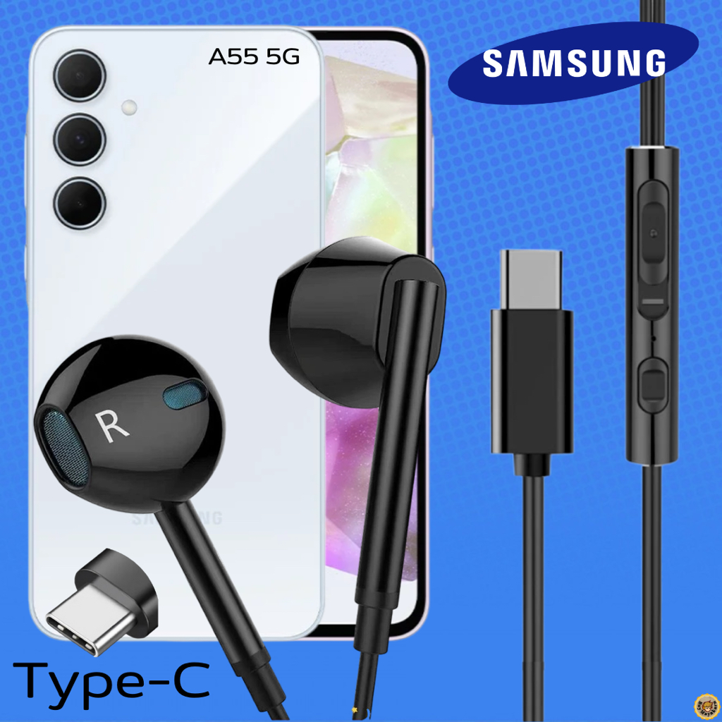 หูฟัง Samsung Type-C สมอลทอล์ค สำหรับ ซัมซุง A55 ไทป์ซี สวมใส่สบาย เบสนุ่ม เสียงดี เพิ่ม-ลดระดับเสียง M15