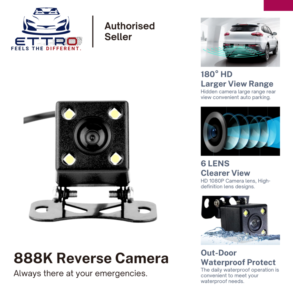 ซื้อ ETTRO 888K REVERSE CAMERA REAR CAMERA.