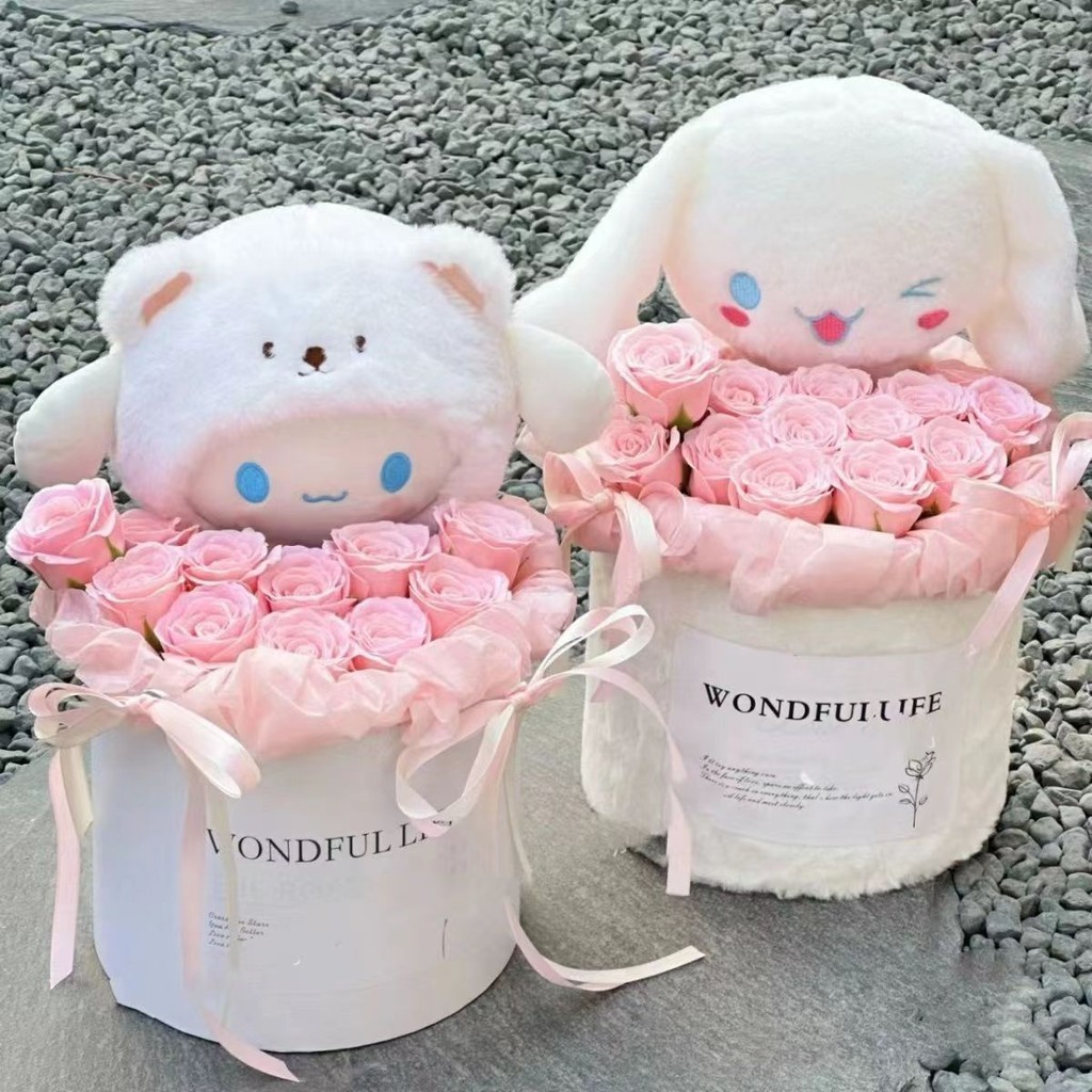 Sanrio ตุ๊กตาช่อดอกไม้ซานริโอ้ คุโรมิน่ารัก เหมาะกับของขวัญวันเกิด สําหรับแฟนสาว