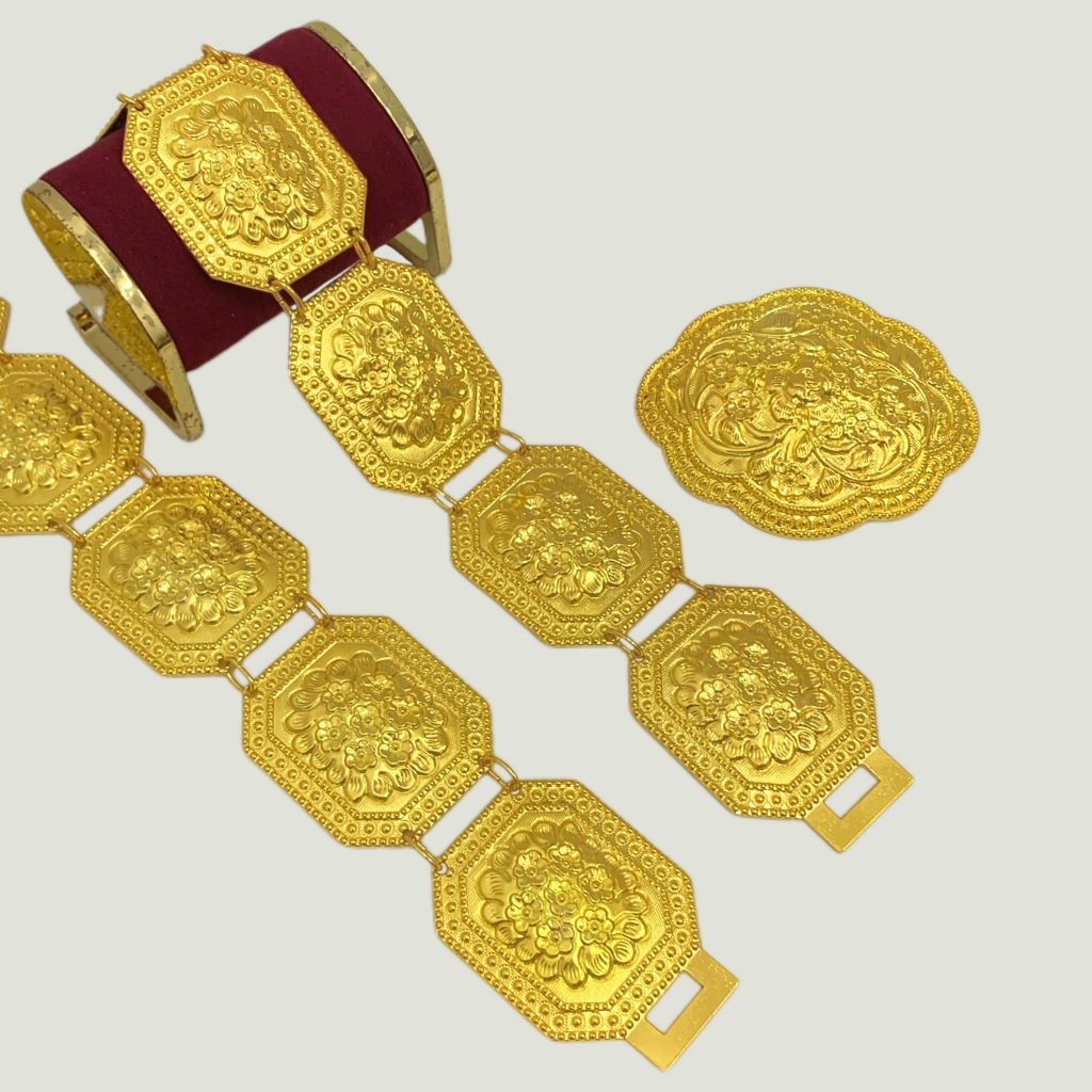 เข็มขัด เส้นใหญ่ ตกแต่งชุดไทยต่างๆ สินค้าพร้อมจัดส่งจากประเทศไทย