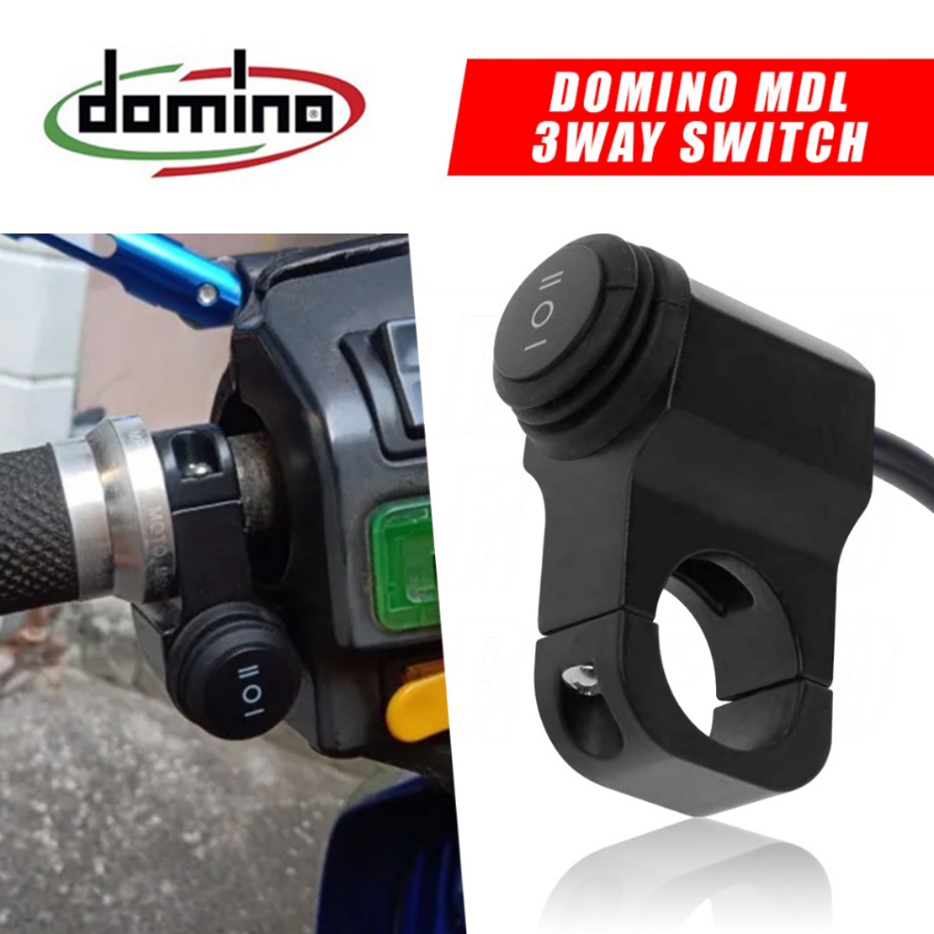 สวิตช์ไฟขนาดเล็ก 3 ทาง (เปิด/ปิด/เปิด) ที่ยึดแฮนด์แบบ Heavy Duty Universal