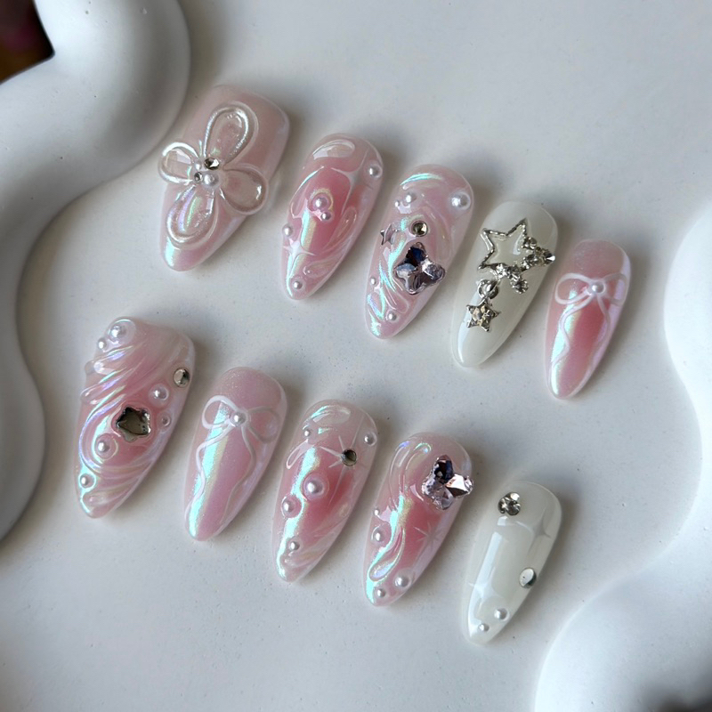 เล็บปลอม pvc nails 178 ( ถ่ายรูปจากงานจริงทุกชิ้น )