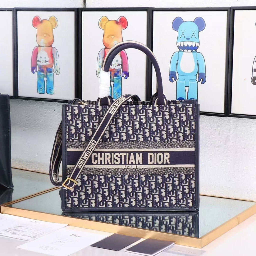 New Women's Dior Medium Book Tote Handbag Shopping Bag