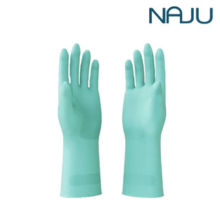 Naju ถุงมือล้างจาน 1คู่ สำหรับล้างจาน พ่นสี งานทั่วไป ถุงมือยาง สัมผัสหน้าจอได้ ไม่ต้องถอดถุงมือ Dishwashing gloves