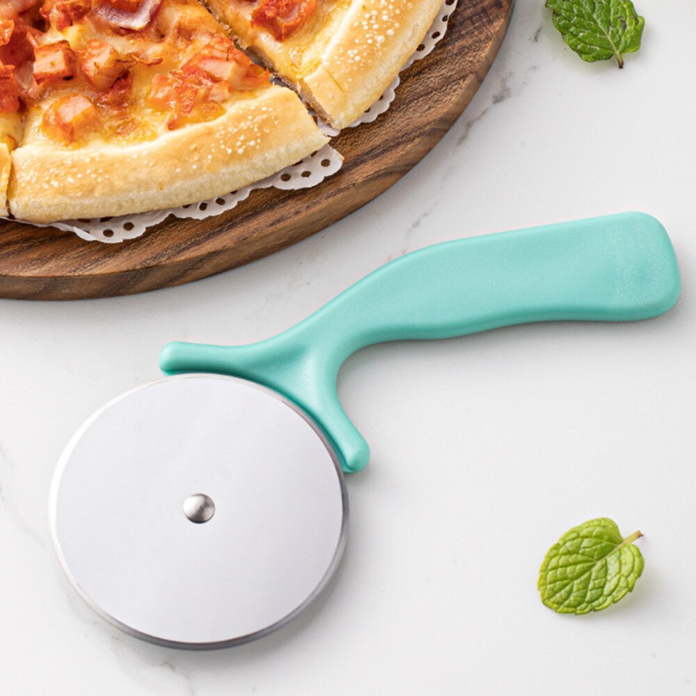 เครื่องตัดพิซซ่าสแตนเลส Pastry Roller Cutter เค้ก Roller มีดอุปกรณ์ครัว