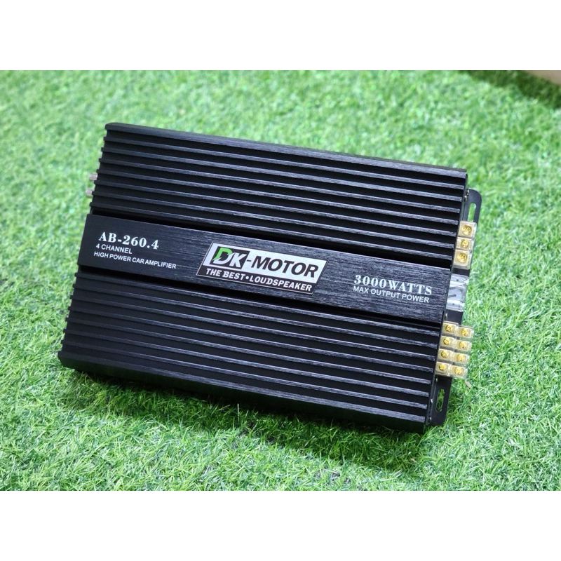 AB-260.4 3000w DK-MOTOR เพาเวอร์แอมป์ AB 4ch เครื่องขยายเสียงรถยนต์ เพาเวอร์ แอมป์ รถยนต์ คลาส เอบี 