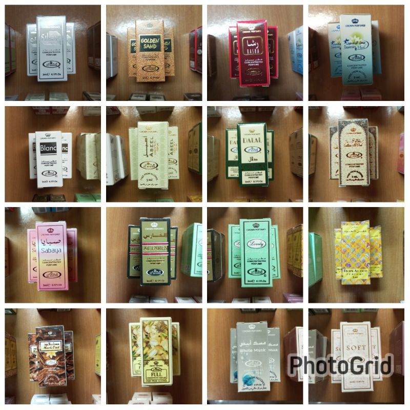 (ใช้โค้ดส่งฟรี+โค้ดป้ายเหลืองได้)น้ำหอมAL-REHAB น้ำหอมอาหรับ made in UAE 3ml ไม่มีแอลกอฮอล์ มีฮาลาล กลิ่นติดทนนาน