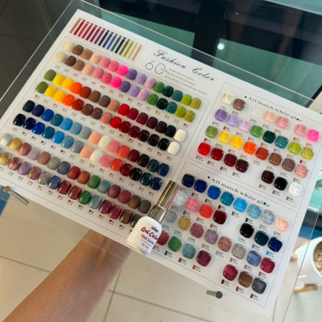 แยกขวด* Idea gel new collection 60 colors สีเจลสวยๆๆสดๆเนื้อแน่น ทาได้เพ้นท์ได้นะคะ (ia)