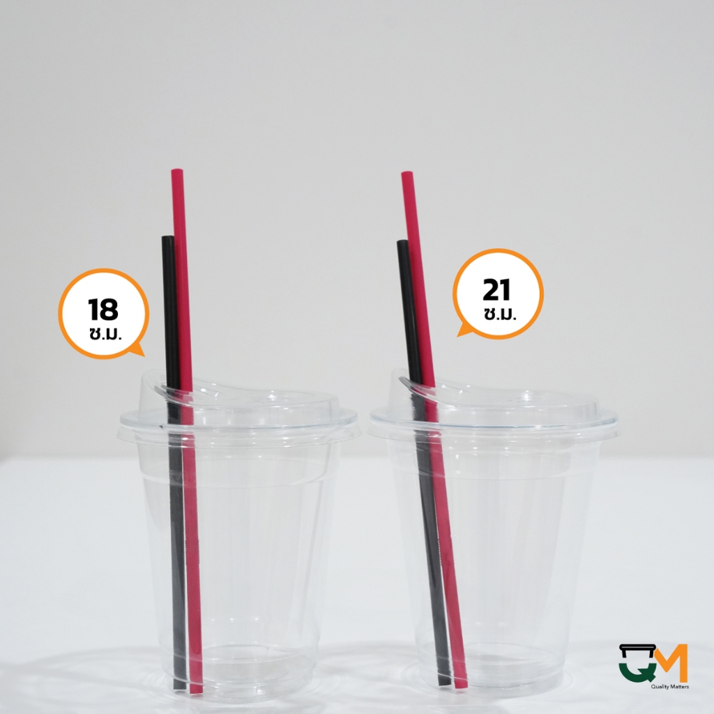 หลอดพลาสติก หลอดตรง 5 มิล ยาว 18 ซม หลอดกาแฟสำหรับแก้ว 12/ 14 ออนซ์ ห่อฟิล์ม บรรจุ 5,000 เส้น รูปที่ 3